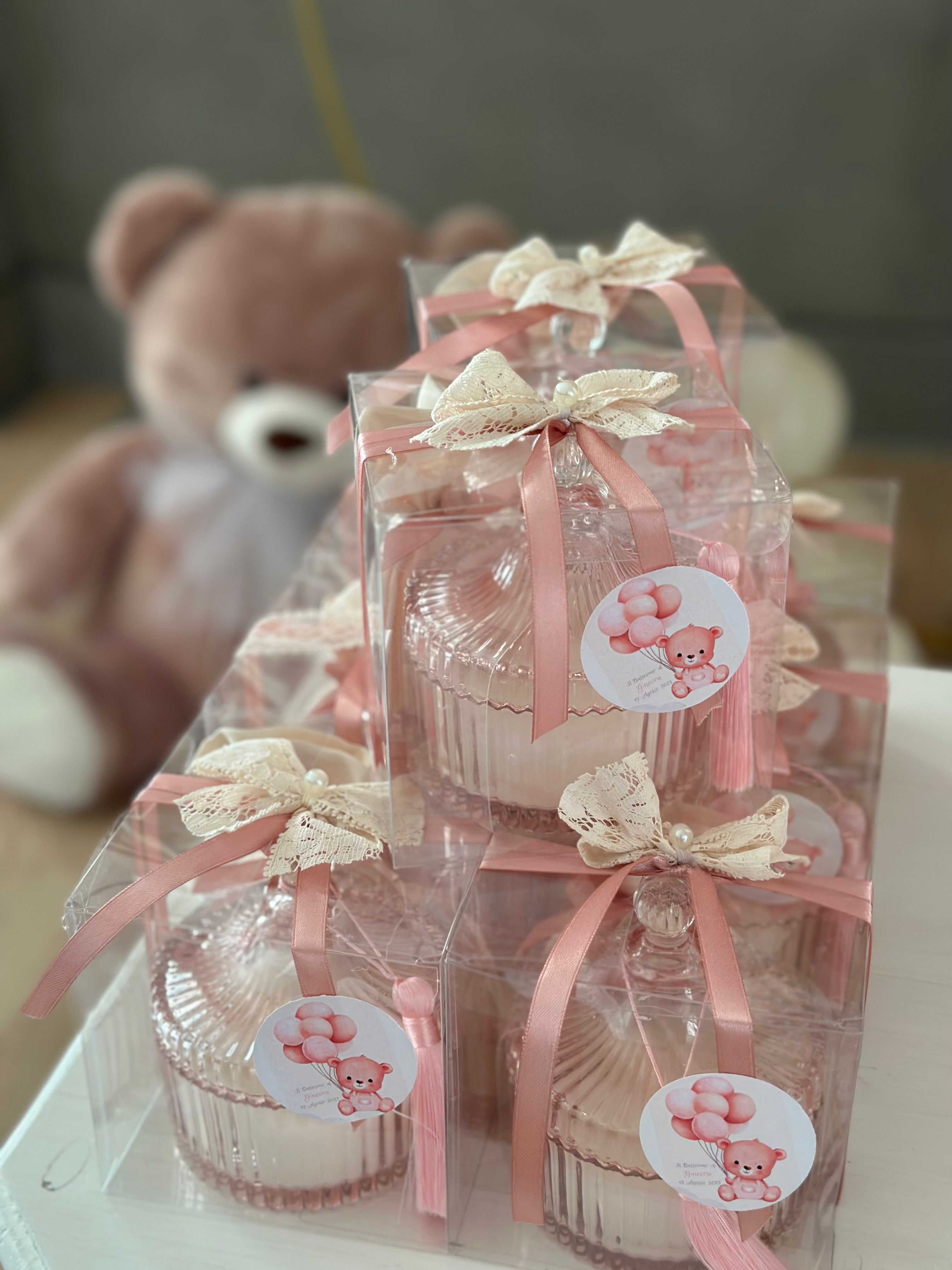 Allestimento Battesimo Elegante Rosa Cipria e Oro – Balloon Arch Organico con Orsetto e Confettata Luxury