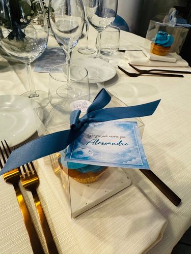 Prima Comunione Alessandro – Allestimento Tema Calcio Elegante Azzurro e Bianco | Balloon Art e Sweet Table