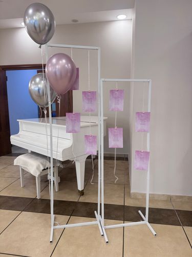 Allestimento 18 Anni Elegante Rosa Cipria e Argento – Shimmer Wall e Mise en Place Luxury