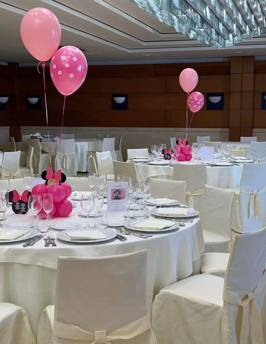 Allestimento Compleanno Bimba 2 Anni Minnie Rosa – Pannello Personalizzato con Palloncini e Numero Gigante