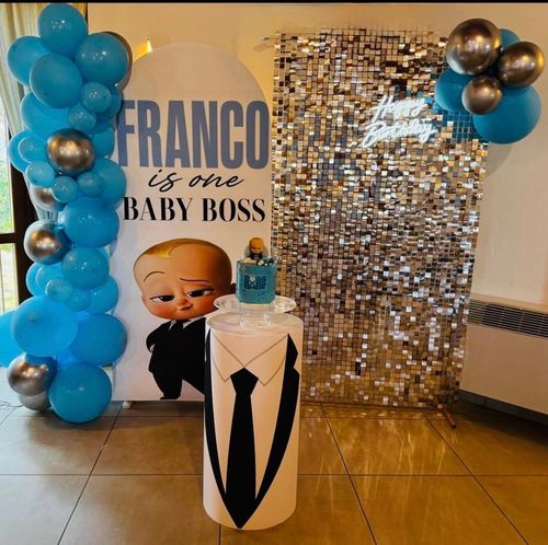 Primo Compleanno Baby Boss | Allestimento Palloncini a Isernia venafro tenuta santa cristina