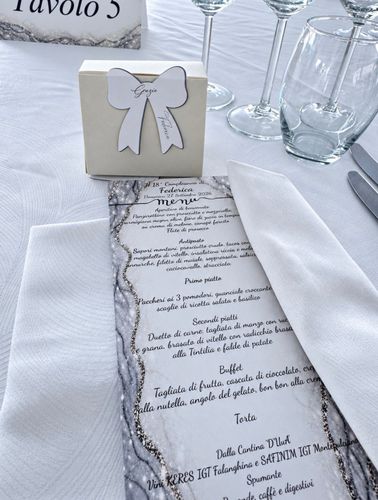 Allestimento 18 anni bianco e argento a Isernia | Federica