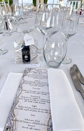 Allestimento 18 anni bianco e argento a Isernia | Federica